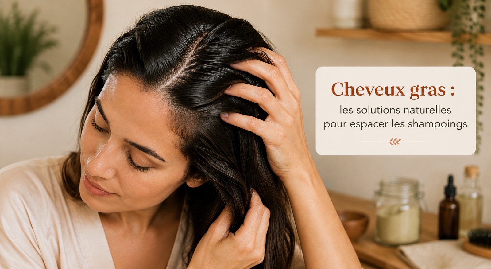 Cuir chevelu gras : solutions naturelles pour espacer les shampoings