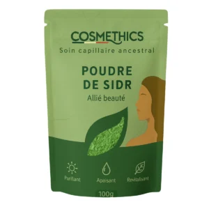 Sachet de poudre de sidr (jujubier) Cosmethics 100 g, soin capillaire purifiant