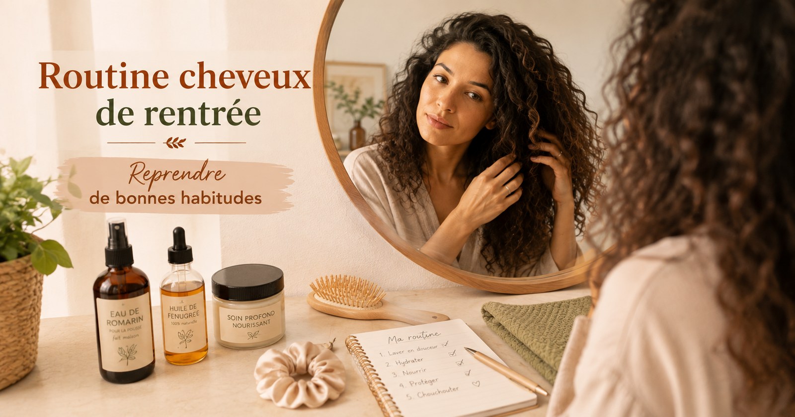 Routine cheveux de rentrée : soins naturels et bonnes habitudes capillaires